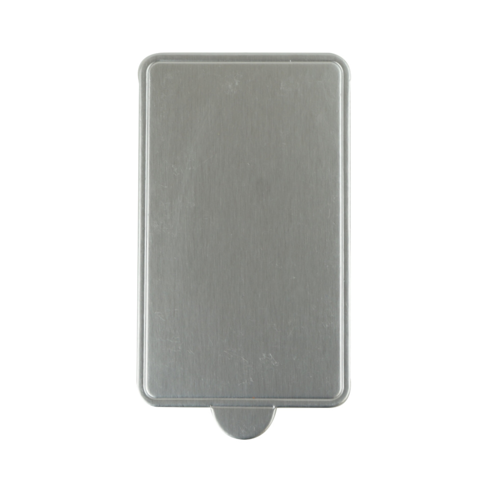 Rectangle Mini Cake Board 100x60mm Silver 100 pc Artigee