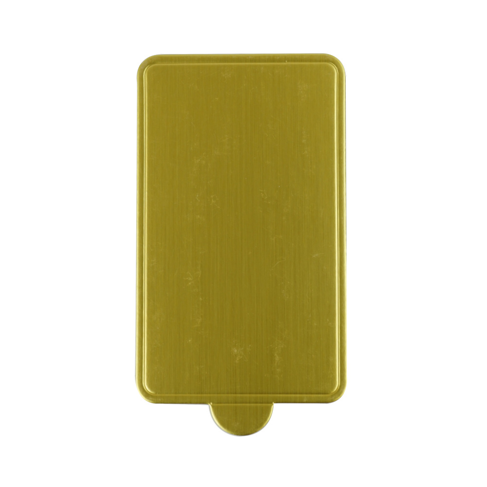 Rectangle Mini Cake Board 100x60mm Gold 100 pc Artigee